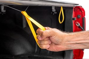 Dodge Ram 1500 Soft Roll Up Bed Cover - Rough Country - Matte Black - '09-'10